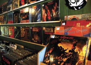 Crossroads music store in Lexington sells a large variety of record albums, including jazz, R&B and classic rock.