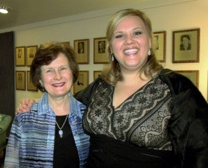 Dr. Renee McCathren, pianist and Christina Pier, soprano 