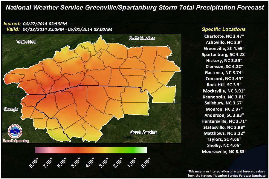 Rowan weather Update flash flood watch through Wednesday Salisbury Post Salisbury Post