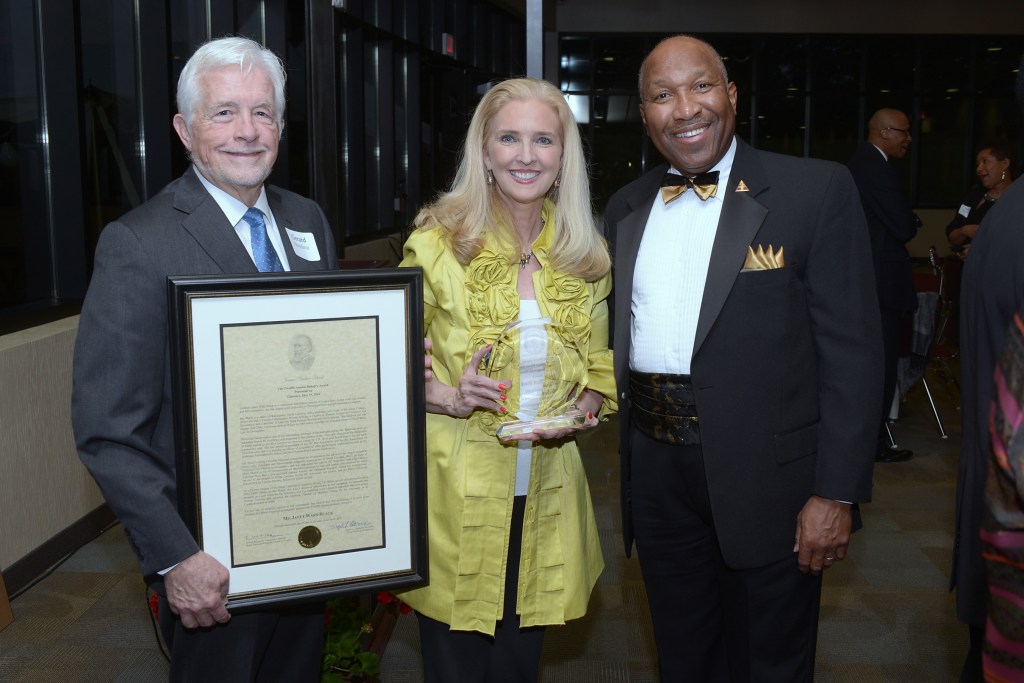 Ward Black and Henry A. Moses receive Award from Hood Seminary Salisbury Post