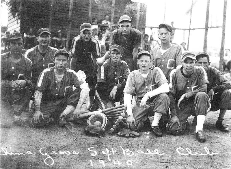 Yesterday China Grove Cotton Mill's 1940 softball team Salisbury