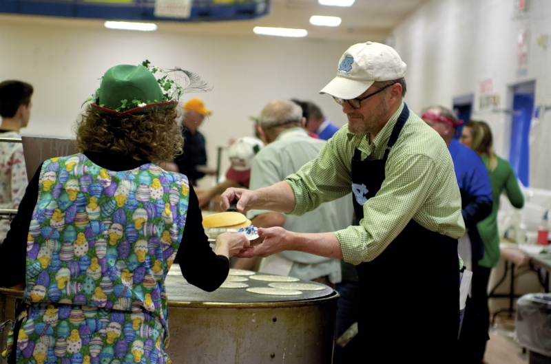 Pass the syrup Kiwanis Pancake Festival serves 'em hot off the griddle