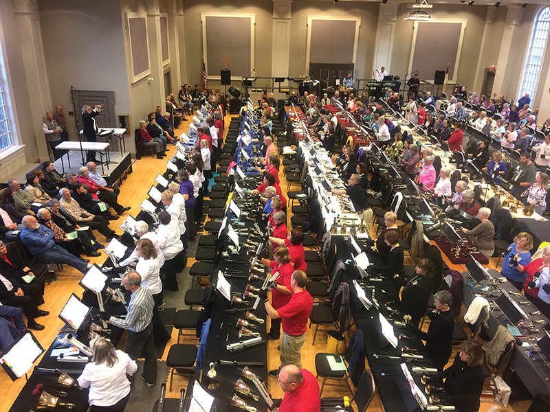 Bell Tower Ringers Handbell Festival draws nearly 200 participants