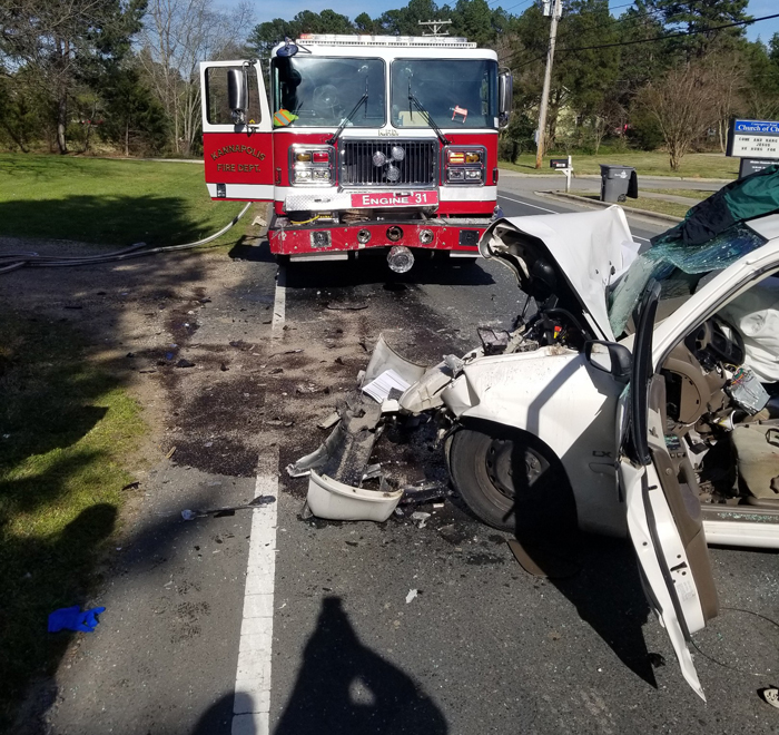 Firetruck damaged in Kannapolis car crash Salisbury Post Salisbury Post