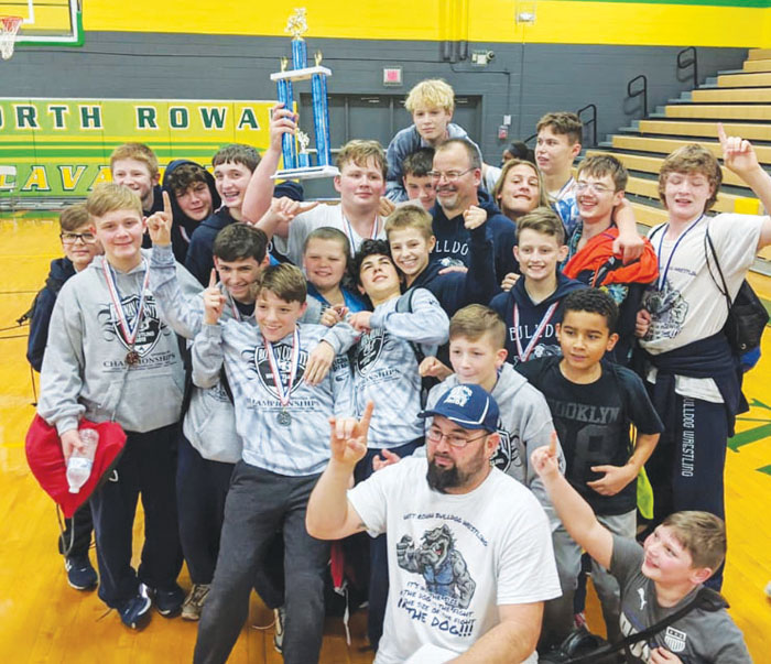 West Rowan Middle wrestling, 150, wins regular season title