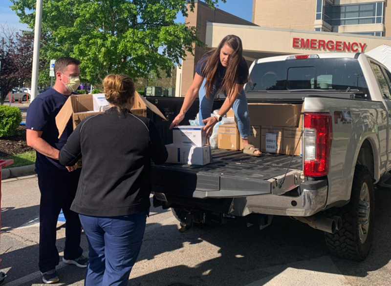 Local teen donates stockpile of medical supplies to hospital