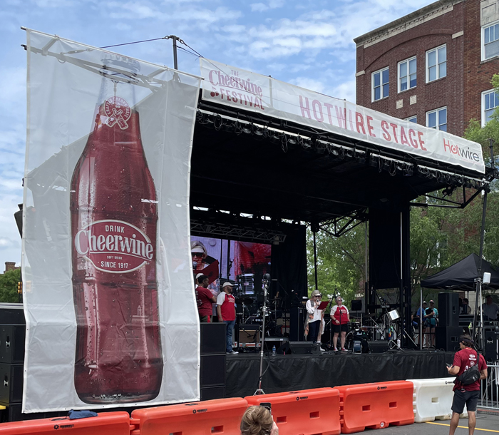 Crowds filling downtown again for Cheerwine Festival after brief storms