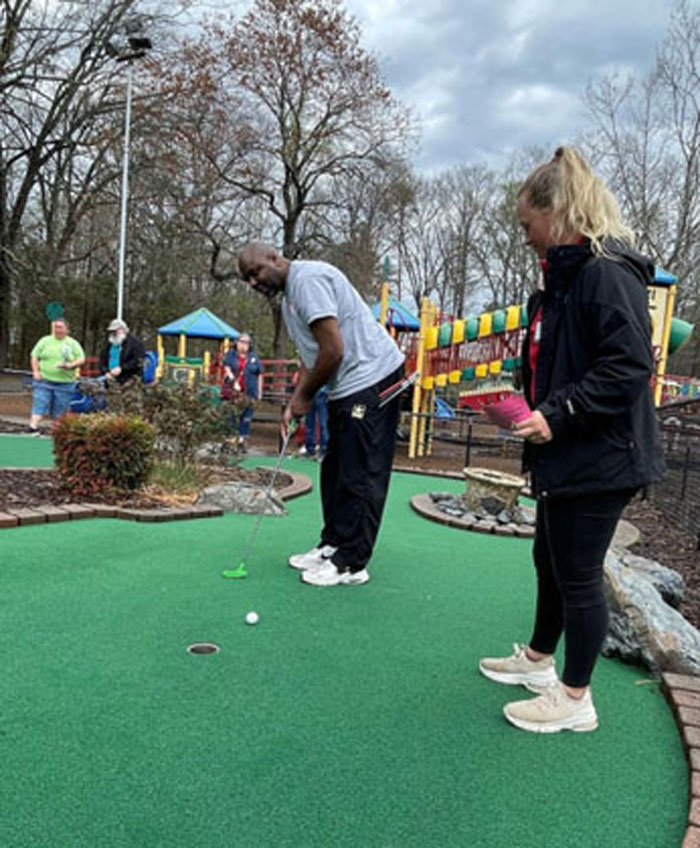 Mini golf tourney for visually impaired held at Dan Nicholas Park