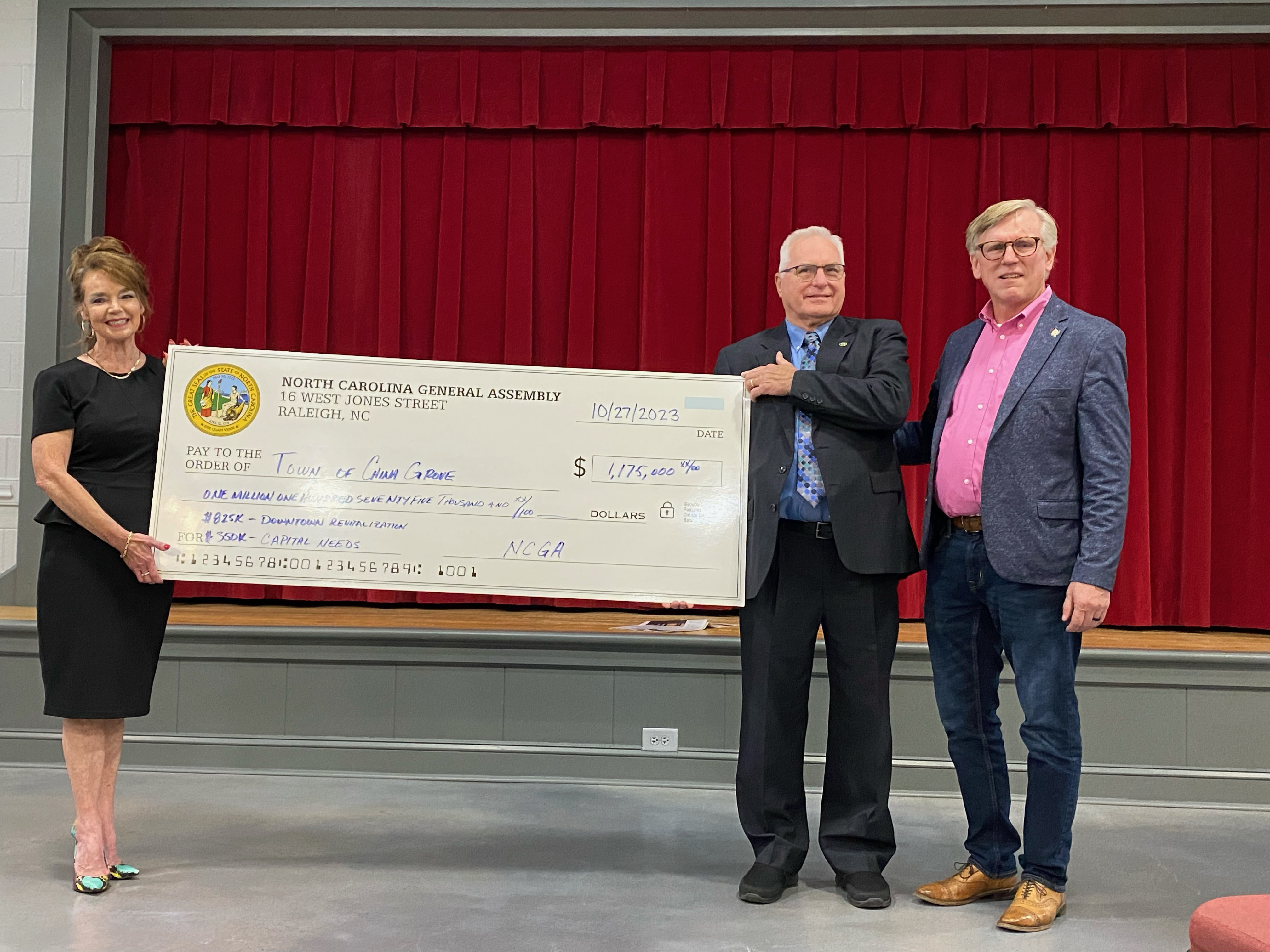 China Grove receives 1.175 million from state for local improvements