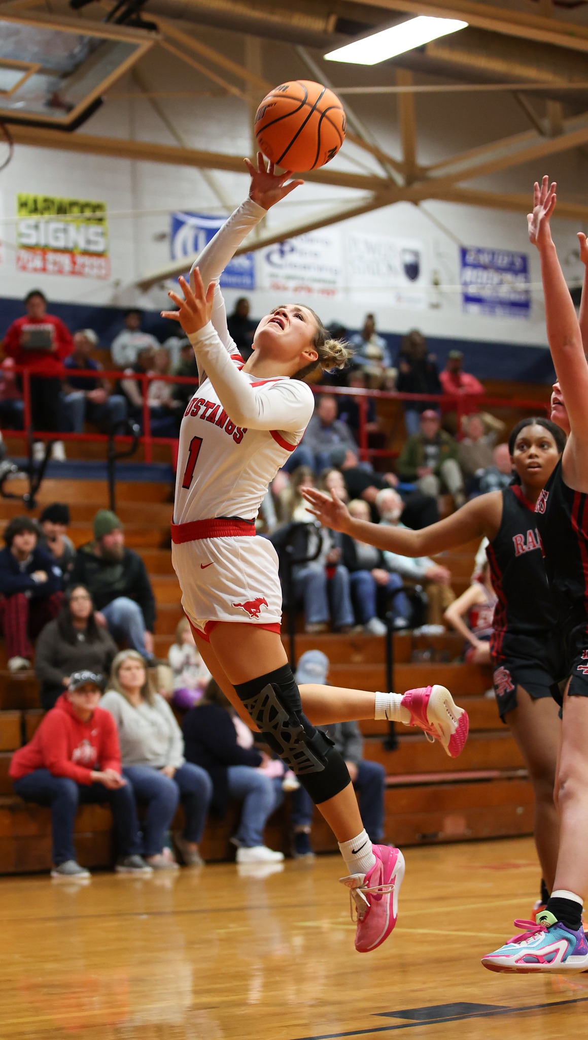 High school girls basketball: Mustangs win a close one; losses for ...