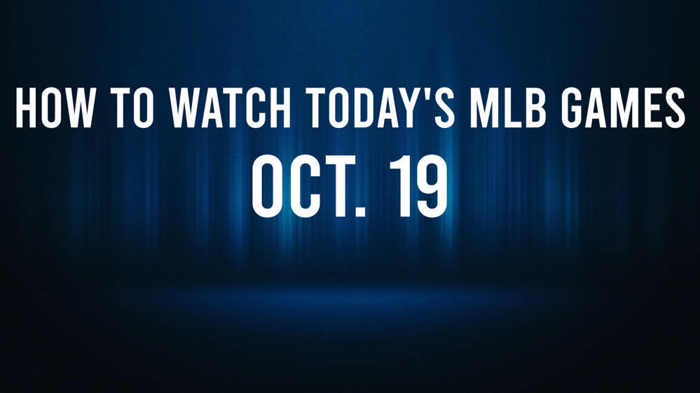 How to Watch the MLB Baseball Playoffs on Saturday, Oct. 19 TV Channel