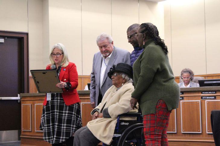 Kannapolis dedicates bridge to Corine Cannon, first Black woman Cannon Mills production worker